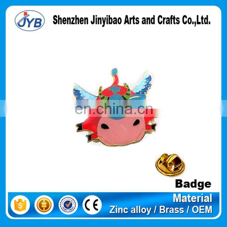 custom high end metal copper 0.6mm name tags bronze plate badge