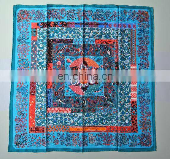 custom silk scarf 90*90