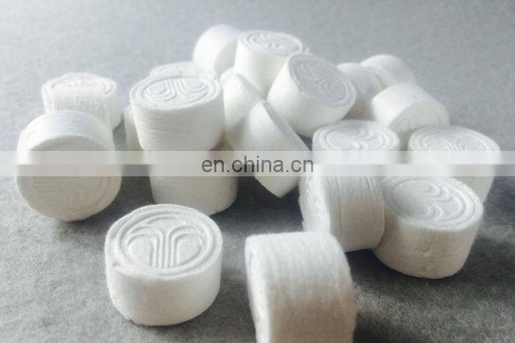 white antimicrobial 100% viscose nonwoven promotional compressed magic coin napkins with OEM&ODM logo