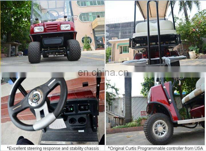 2 4 seater golf car with rear seat