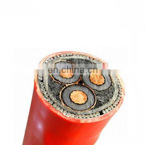 MV wire armored cable 3*70 11kv cable copper tape shield cable