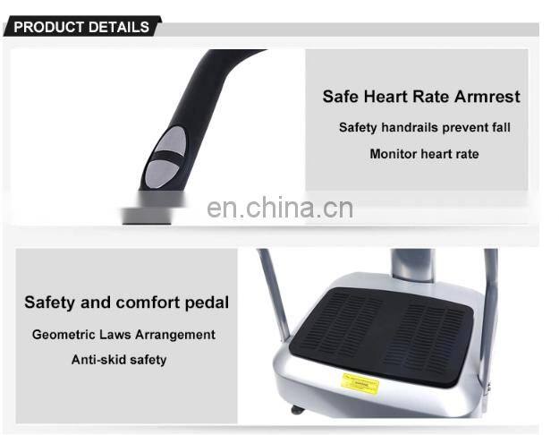 Wholesale Body Vibration Machine Vertical Plate Crazy Fit Massage with handrail