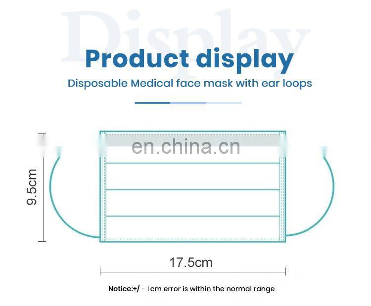 Custom 3ply Disposable face shield mask