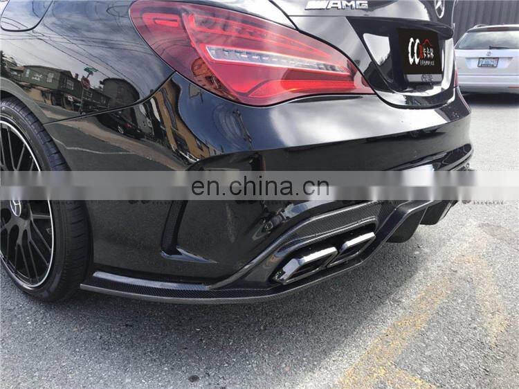 High quality carbon fiber body kit for Mercedes Benz CLA class CLA45 A&mg front lip rear lip side skirts and wing spoiler