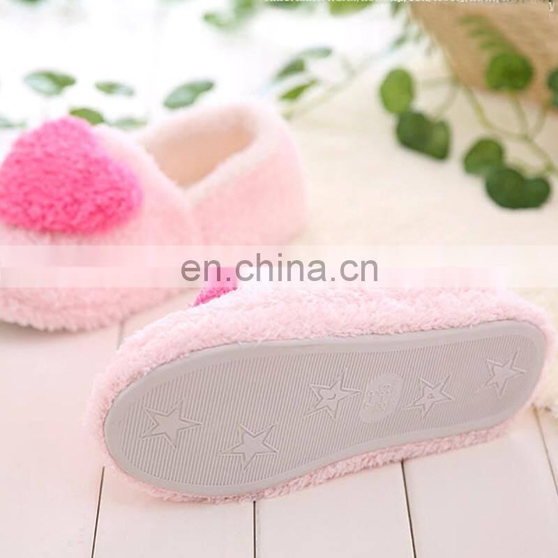 Lovely Ladies Home Floor Soft Women indoor Slippers Outsole Cotton-Padded Shoes Female Cashmere Warm Casual Shoes