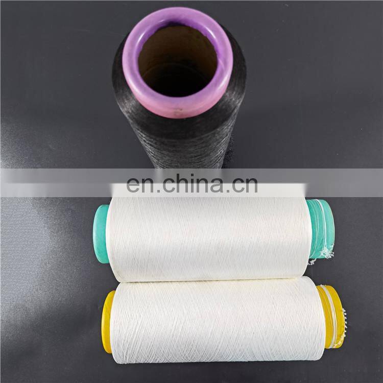 Cheap Price AA Grade Black Colour DTY 75D/36F with 40D Spandex Air Covered Yarn for Earloops