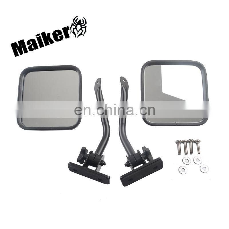 Maiker Car Side Mirror for Jeep Wrangler JK 17+ Accessories Offroad Rearview Mirror