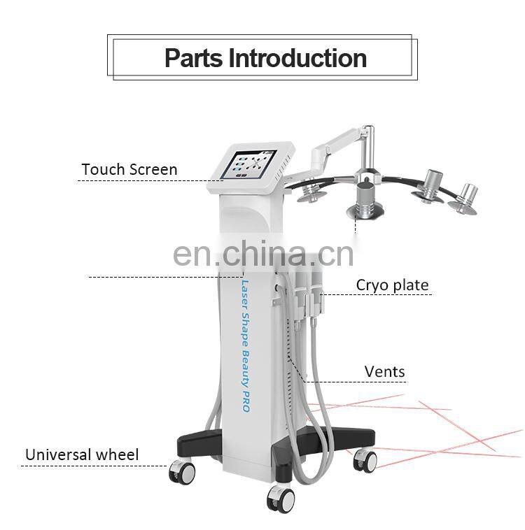 2022 6D laser slimming Weight Loss Shape body shaping red 635nm Wavelength cryo Laser EMS Therapy Fat Removal Machine with CE