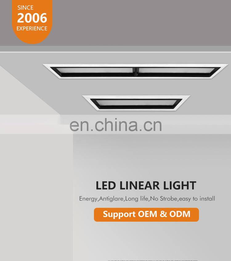 Long Lifespan Surface Embedded Rectangle SMD Office 10W 20W 30W Led Linear Light Downlight