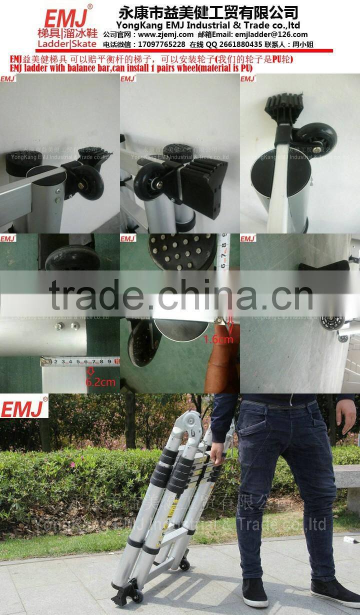 1.4m+2.0m Double Telescopic Ladder