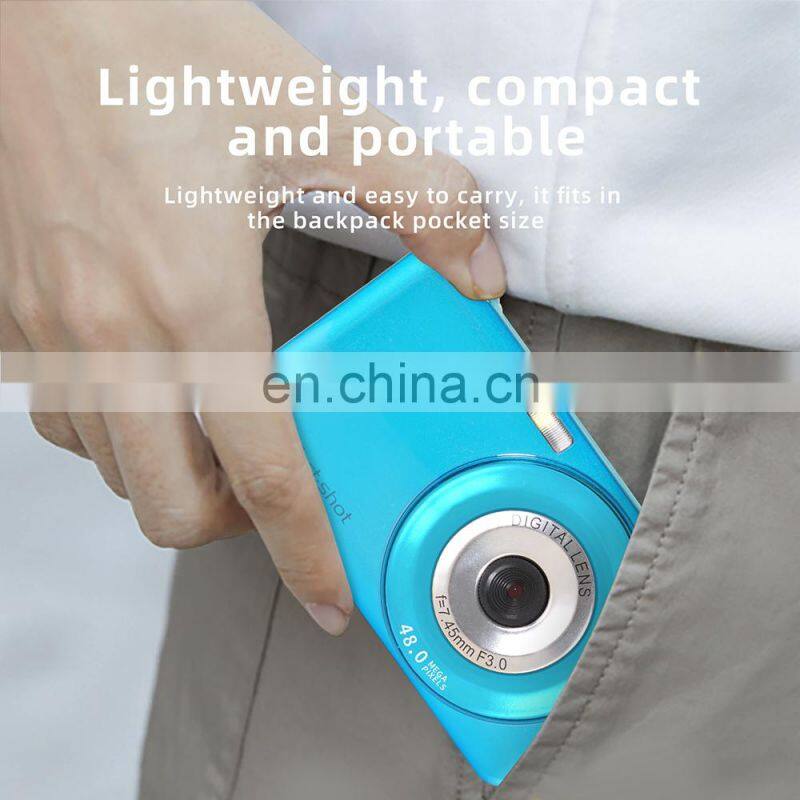 Amazon hot sale 2.7 inch LCD Screen 48.0 Mega cheap 1080P compact children digital camera photo for kids