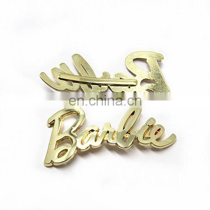 Chinese supplier stainless steel brush etching logo metal brand tag
