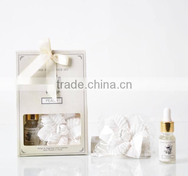 Home fragrance diffuser flower shape gypsum with 5ml oil