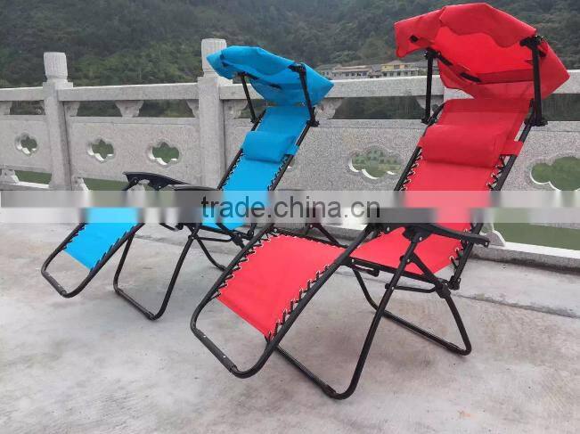 Chair Zero Gravity Canopy Shade Lounge Chair Patio Outdoor Garden