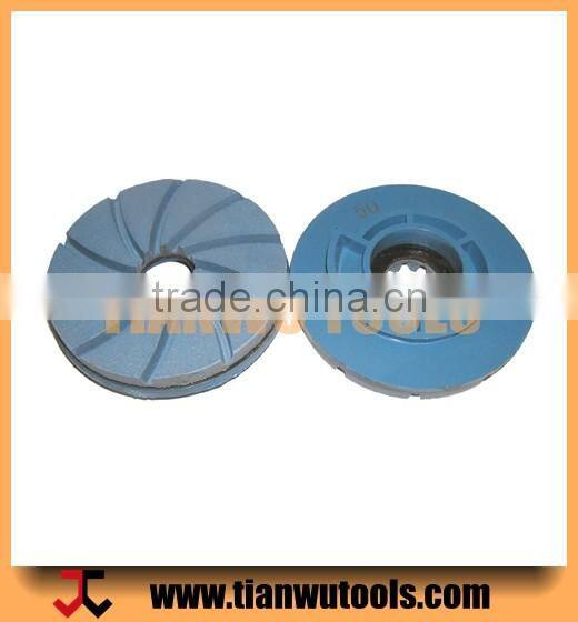 Resin diamond edge profiling tools for marble and granite