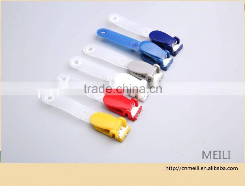 promotional clip with plastic strap
