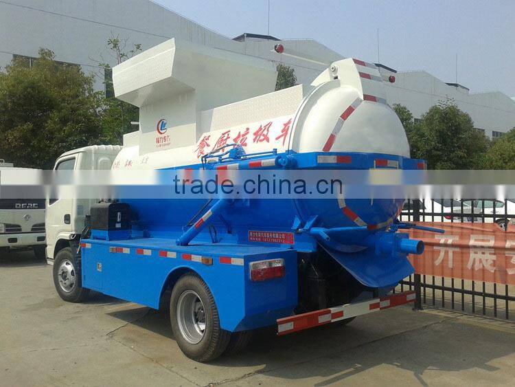 2015 top quality Dongfeng garbage truck 4000L kitchen garbage truck
