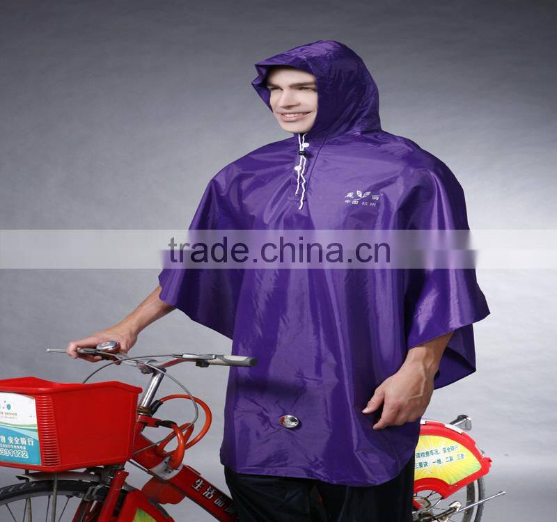 2013 Hot Sell mens Long raincoat with Hood