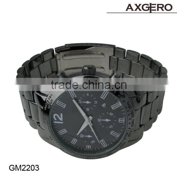 Stainless steel back geneva japan movement quartz watch sr626sw