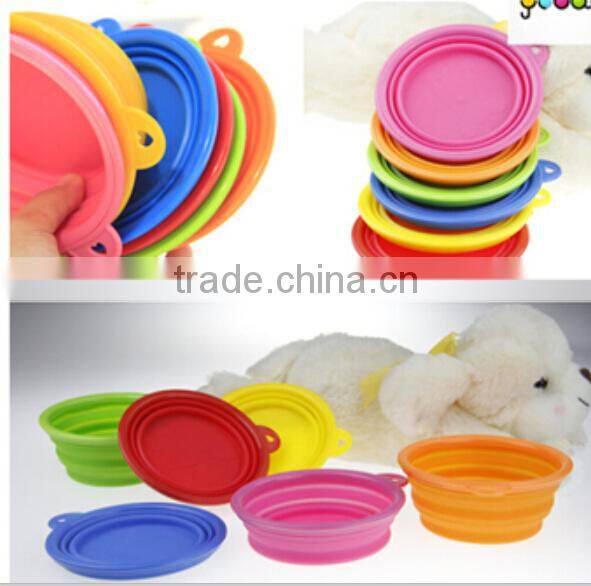 2014 newest portable silicone pet bowl