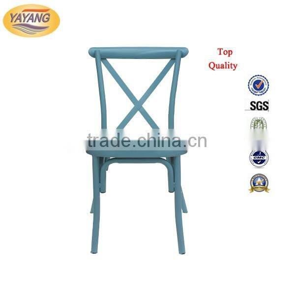 metal dining cross back chair