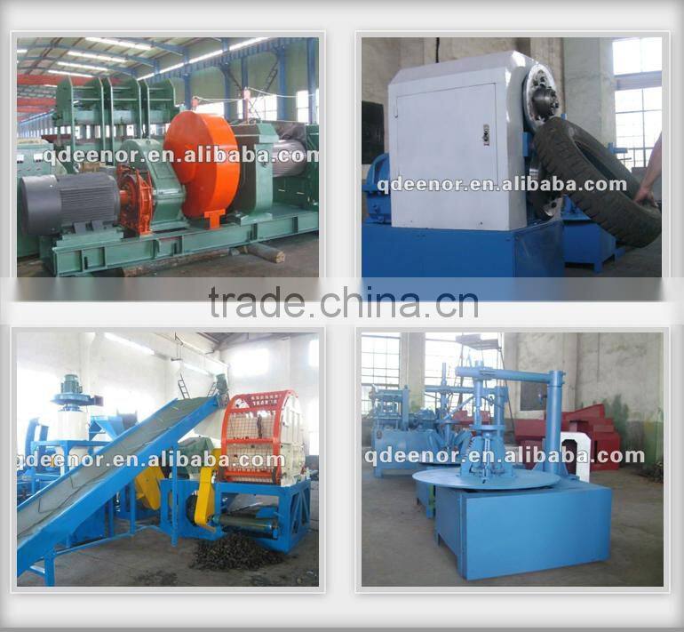 My test Semi-auto System Waste Tyre Recycling Line