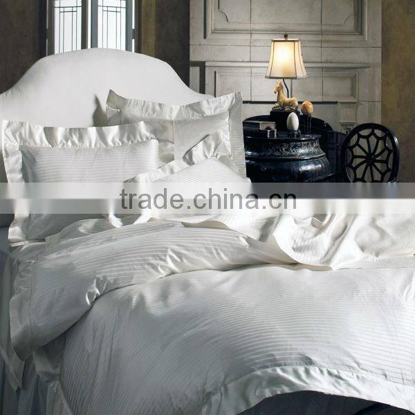 100%cotton hotel stripe sheet set