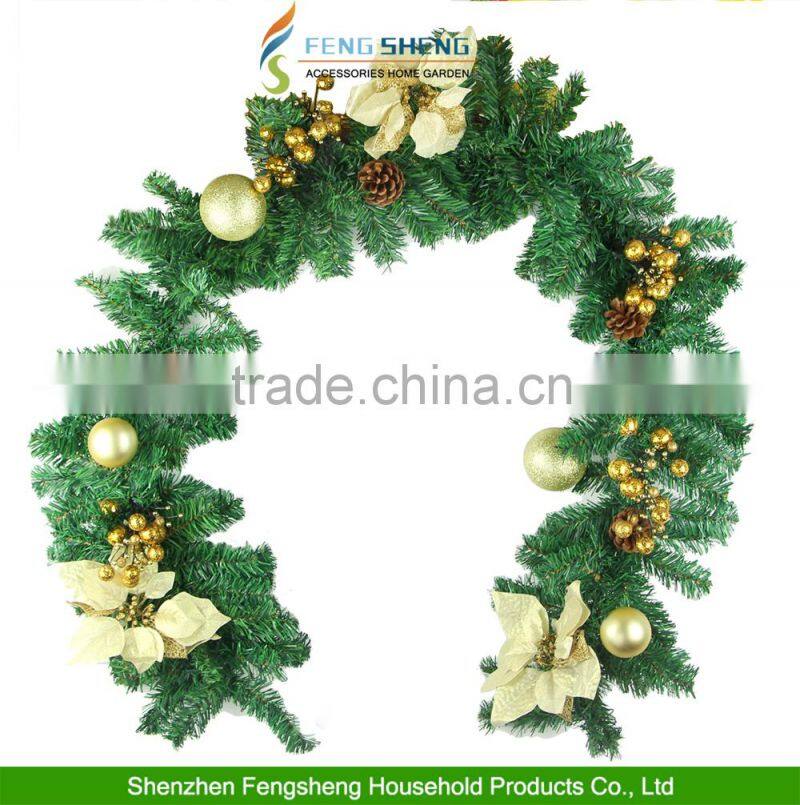 christmas wreath decoration christmas garland Holiday swag decoration Artificial