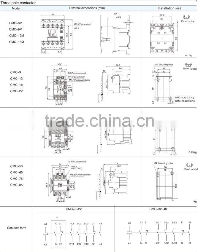 Industrial Controls,CMC Series Contactor-500-630-800 CMC-500
