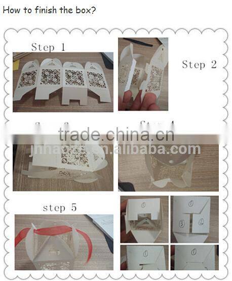 The Latest design paper crafts Laser cut paper lantern with unique pattern and assorted colours DG-1