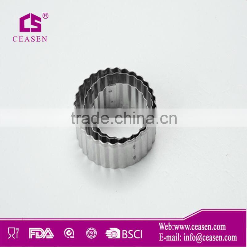 high level stainless steel with sanding ring shape cookie mould/cake mould