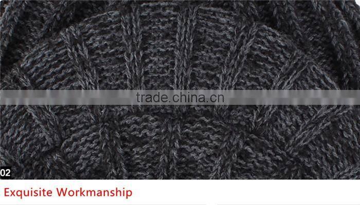 Male fashion custom free knit pattern for hat earflaps on sale
