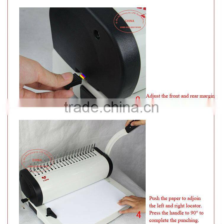 Spiral book binding machine