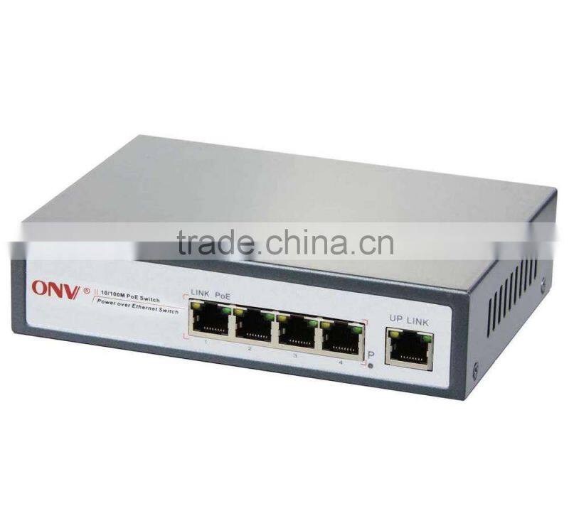 Network Switch Mini 10/100M Ethernet POE switch 4 port