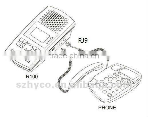 Professional Telephone call recorder 1.5-inch screen WAV maximum support 32G