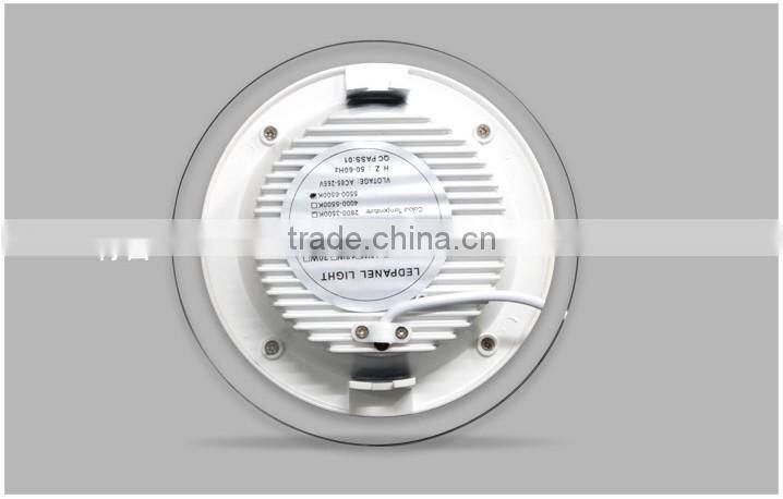 Round Glass LED Panel Light 6w 12w 18w SMD5730 LED Round Kitchen Lamp LED Ceiling Light