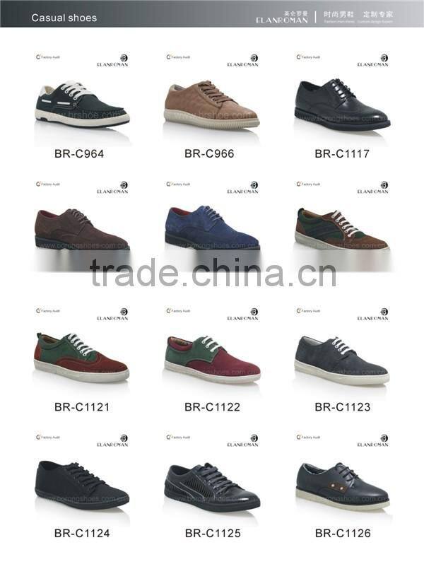 Leather casual shoe for man comfortable fashion style design men shoes