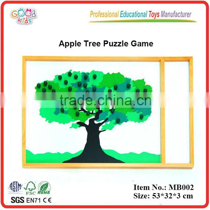 Montessori Materials in China/Montessori Teaching aid/Montessori Apple Tree puzzle Game