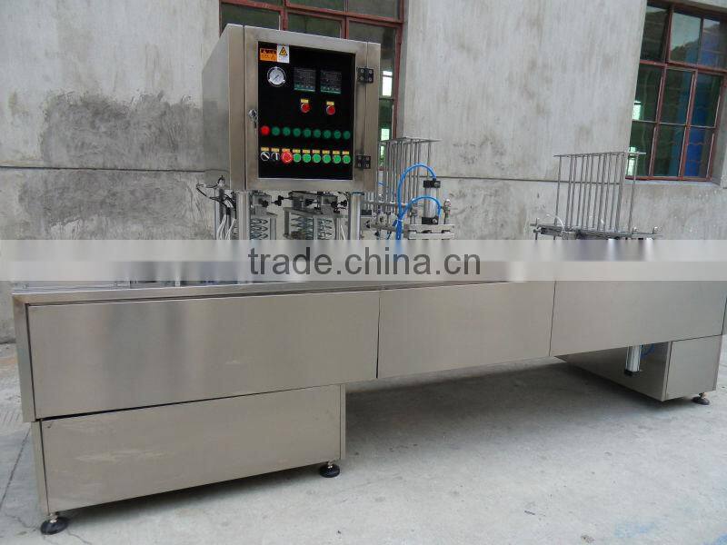 automatic cheese cream cup filling machine and sealing machine