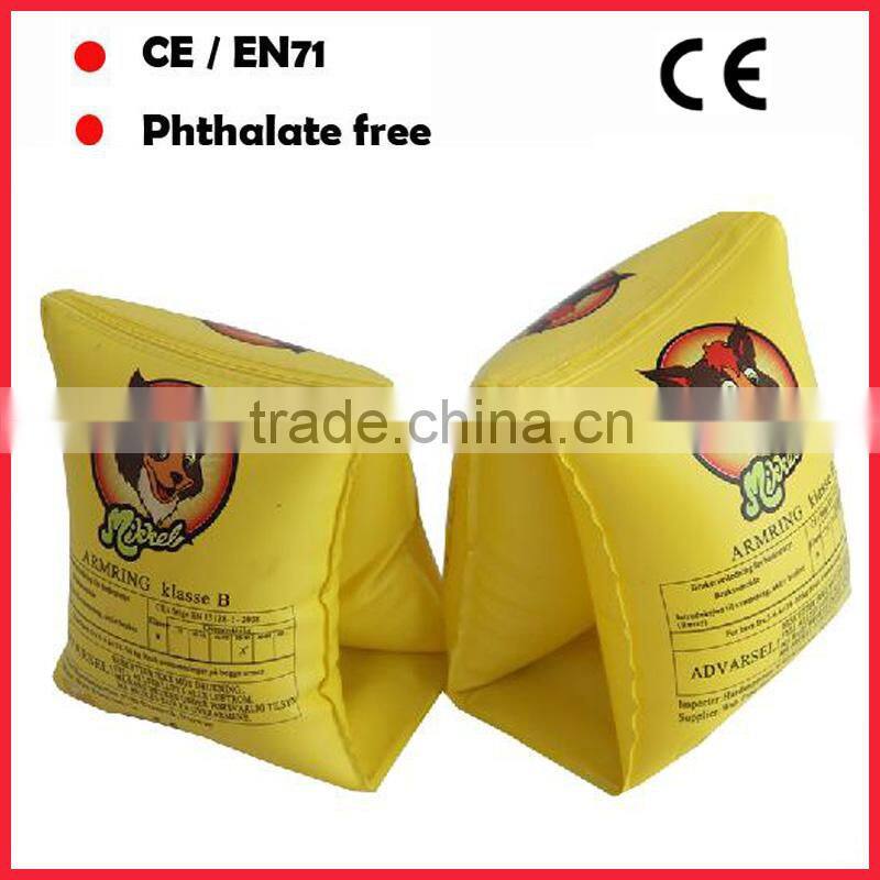 PVC roll up pool arm floats inflatable armbands for adults