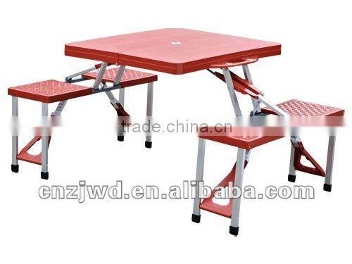 Red Colour Outdoor Plastic Folding Table(real factory)