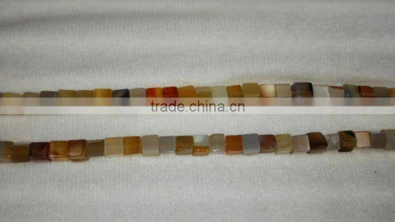 dalmatian gemstone cube beads
