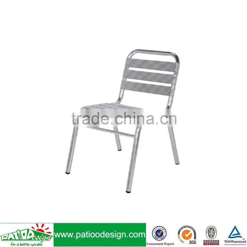 Outdoor and Indoor Aluminum Frame Chair with Durawood Seat & Back