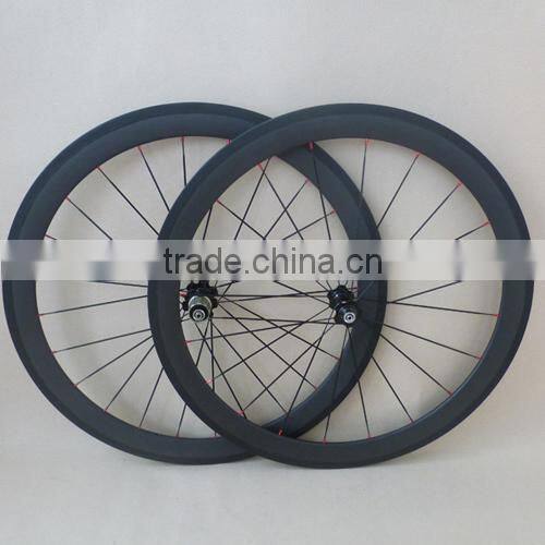 50mm carbon tubular clincher wheels 650C 23mm wide Bicycle Wheelset