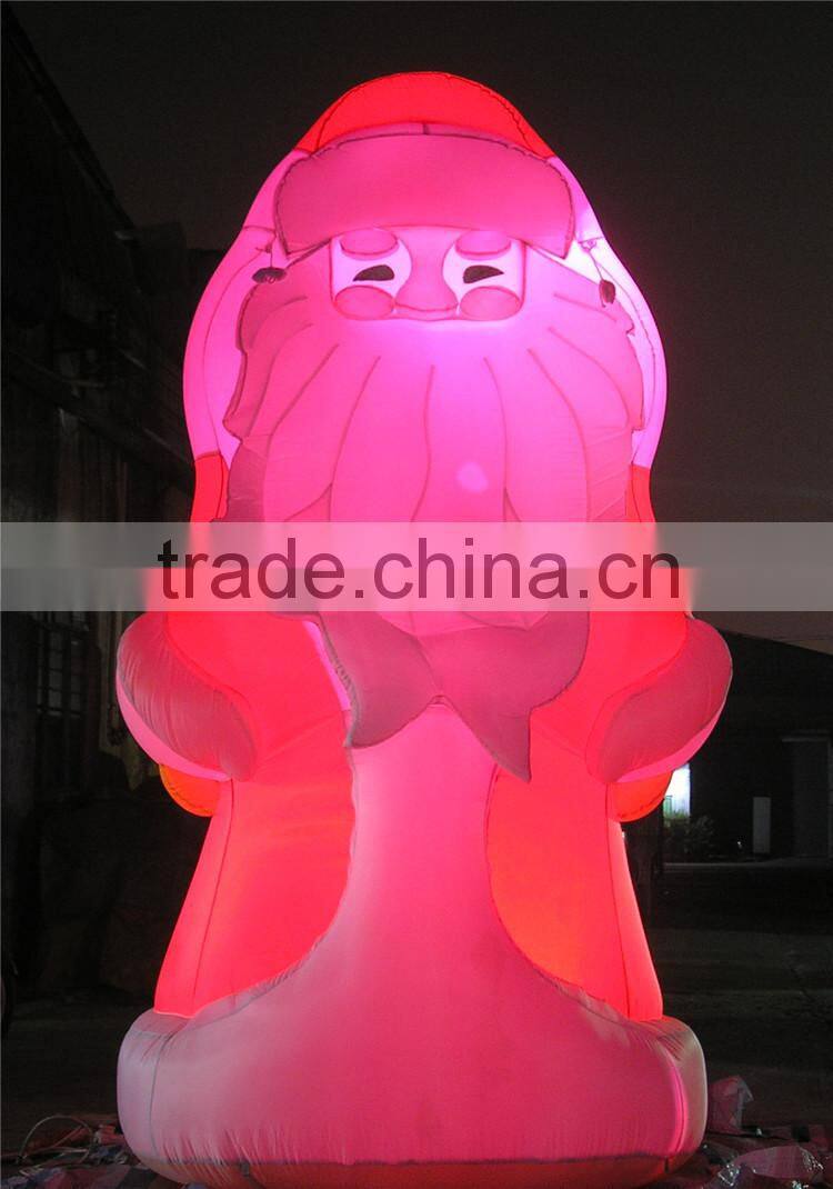 new year 2016 lighting inflatable christmas decoration Santa Claus