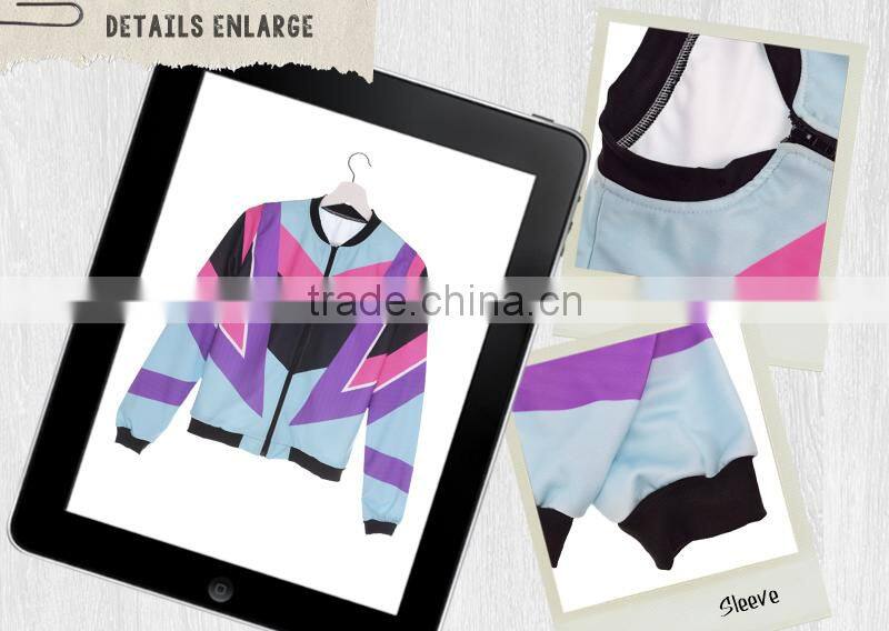 wholesale t shirt polyester custom printed sport jacket with high quality