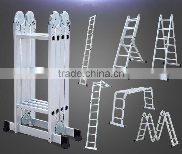 Industrail or domestic aluminium retractable aluminium rust-proof ladder ladder AY-403 with en131