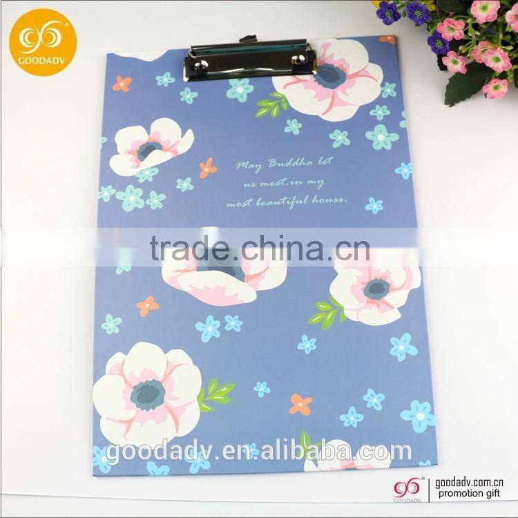 A4 size HOT SALE Economic wooden clip board MDF Clipboard