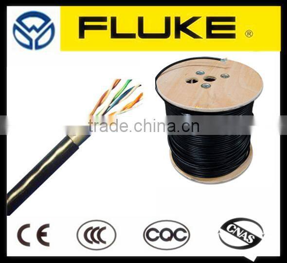 Underground Outdoor Waterproof CAT5e Cat6 UTP LAN Cable Vertical Cable Go Green CCA CCS PE PVC Jackets