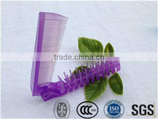 HOT SALE travel kit plastic foldable comb hair brush